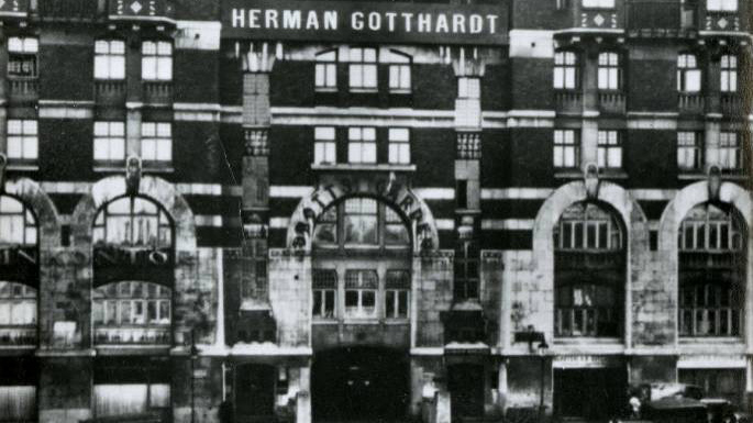 Exteriören av Hamnkontoret, Drottsgården, Stadsgården 14-16. 